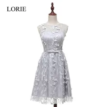 Silber Kurze Ballkleider Verschiffen Frei 2016 Vestidos Curtos Jewel Neck Sexy Frauen Durchsichtig Spitze Cocktailparty-kleider