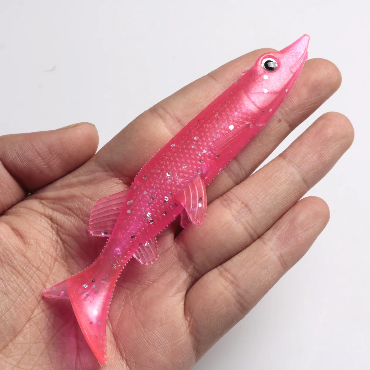 

1pcs fishing soft lures 11cm/12g 3D eyes T Tail Artificial Bait Vivid Worm Silicone Wobblers carp lure fishing tackle