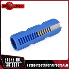 Точка армированный углерода поршневые 7 Сталь зубов для страйкбола AEG Gearbox Ver 2/3 Huting аксессуар po03016