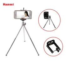 Hanmi компактный Трипод с 3 секциями, настольный Трипод, штатив с зажимом для телефона, держатель для видеокамеры, смартфона, штатив для камеры