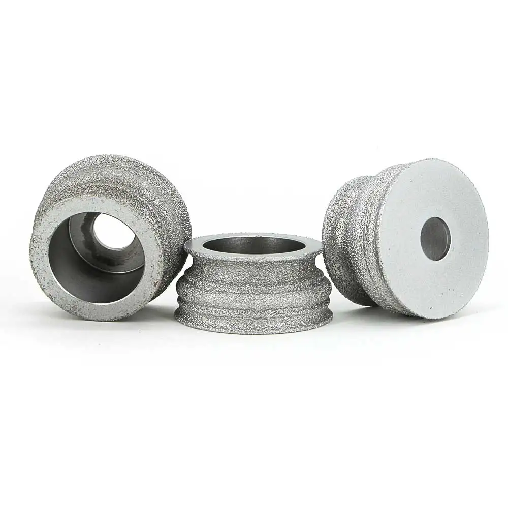 Brazing diamond grinding wheel grinding stone for glass ceramics marble concrete floor Begonia semicircle edge shaping GJ012 Brazing diamond grinding wheel grinding stone for glass ceramics marble concrete floor Begonia semicircle edge shaping GJ012