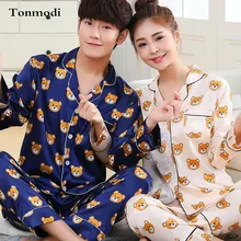 Парные пижамы для женщин, для влюбленных, одежда для сна, хлопковый женский пижамный комплект с длинными рукавами, пижама Mujer