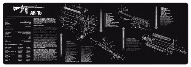 ar 15 cleaning rubber mat 36\