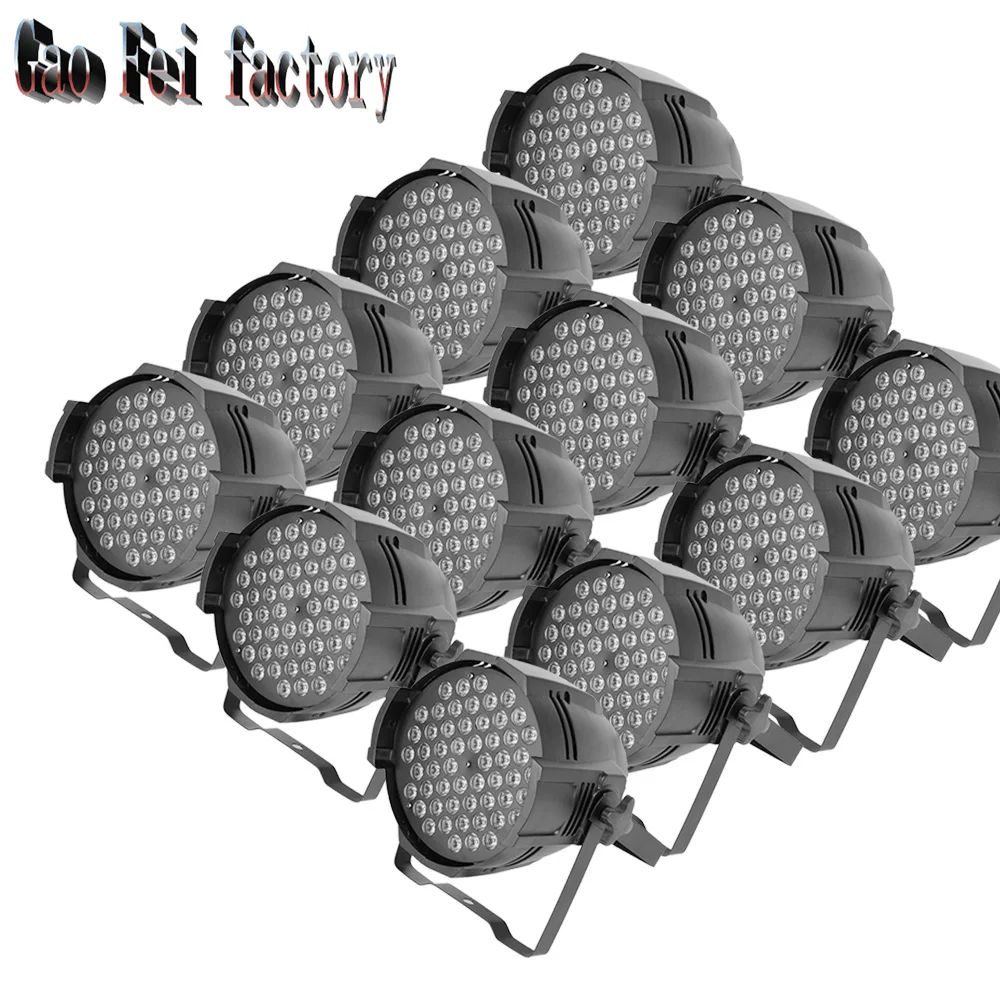 

54*3w RGB 3in1 LED stage par lights RGB PAR LED Lamps DMX512 Stage Lighting Effect for DJ Disco Party KTV lighting (12pcs/lot)