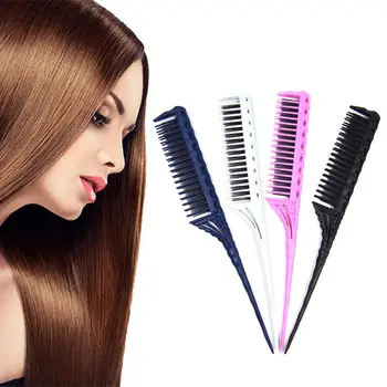 

Pro Salon Hair Brushes Hairdressing Comb Plastic Teasing Combing Styling Tools