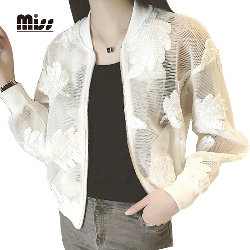 lace baseball jacket