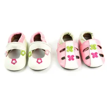 Подлинные кожаные сандалии для детей Детская мультяшная обувь для новорожденных детские мокасины для детей девочек сандалии