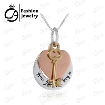 

Your Love is Key Inspirational Key Pendant Necklace 20Pcs/lot #LN1114