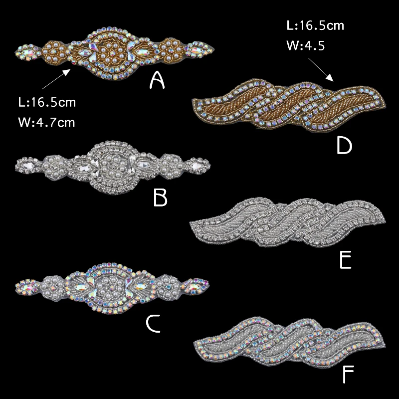 MASOKAN ручной работы Bling Пришить бисером кристалл AB аппликация СТРАЗА для свадьбы украшения для маленьких девочек аксессуары для волос