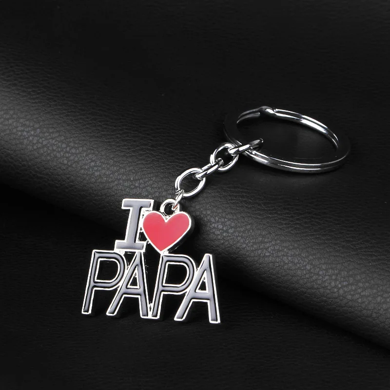 New I love mom dad papa mama heart trinket keychain Family rucksack buckle car key ring Fathers mothers day key chains locksmith New I love mom dad papa mama heart trinket keychain Family rucksack buckle car key ring Fathers mothers day key chains locksmith