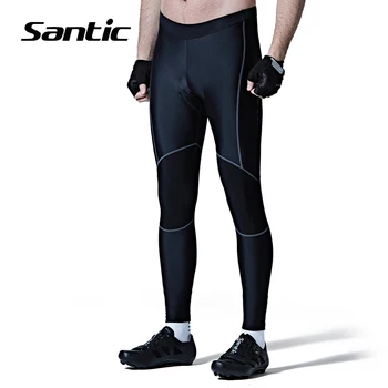 

Santic Spring Autumn Cycling Pants 3-5 Hours Coolmax Padded Bicycle Pants Men Road Mountain Bike Pants Cycle Long Trousers