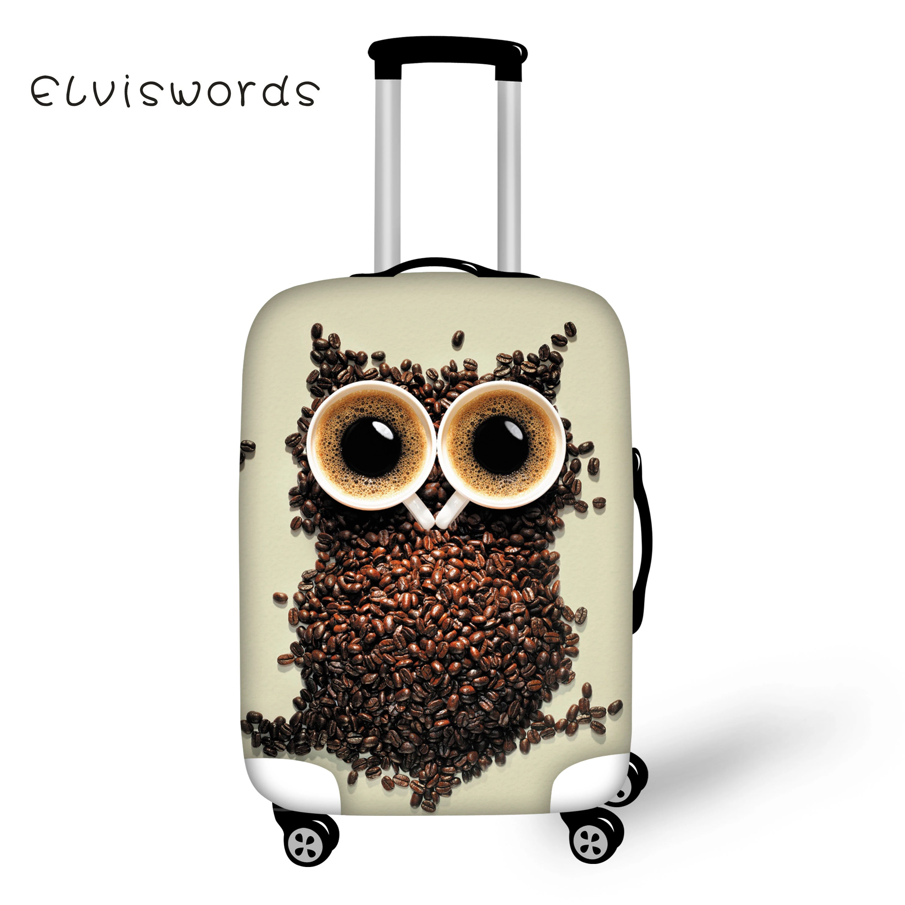 

ELVISWORDS Travel Luggage Cover Lovely 3D Animals Printed for Suitcase Protective Cover Elastic Stretch to 18''-30'' Case New