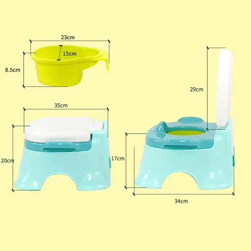 Детская горшок унитаз тренировочный унитаз сиденье Детский горшок портативная спинка