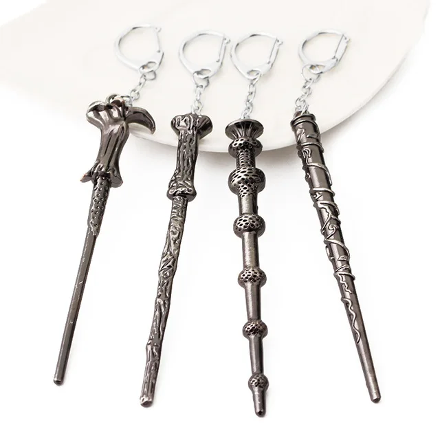 

HP Jewelry Magic Wand Pendant Keychain Gifts toy for Man Movie Trendy Jewelry Popular Movie Wand Keyring
