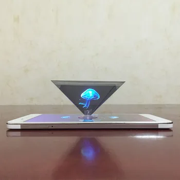 

3D Hologram Pyramid Display Projector Video Stand Universal For Smart Mobile Phone UY8