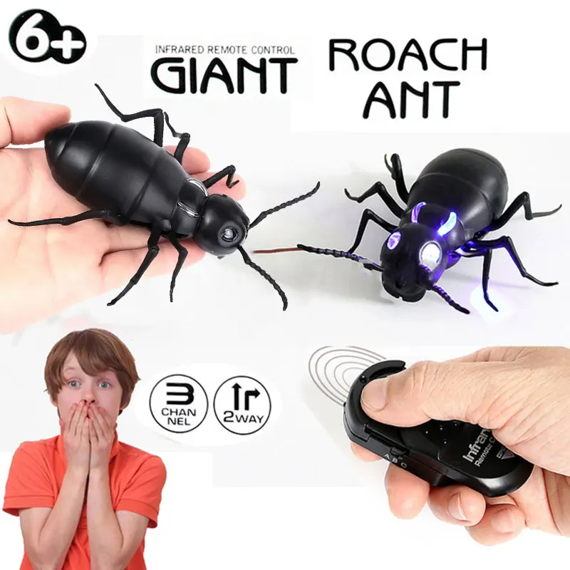 

Rc Ant RC Infrared Ant Flash Light Plastic Educational Toy Giant Ant Game Rc Animal Toy Entertainment Rc Model Puzzle Toy Kids
