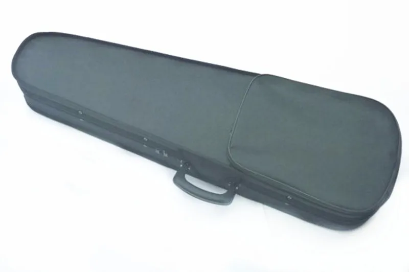 Черный полноразмерный 4/4 чехол для скрипки, тканевый треугольный акустический рюкзак для скрипки с двойным плечом для струнных инструментов