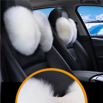 

natural 100% wool neck comforting neck pillow car accessories high quality woman styling 11 colors