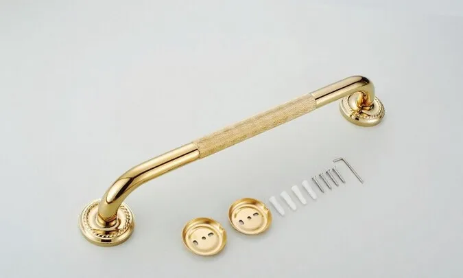 50 см золотая латунная ванная, душ, поручень для безопасности, противоскользящая ручка, рукоятка для рук, для ванной, поручень, насадка для душа, Hidromassagem