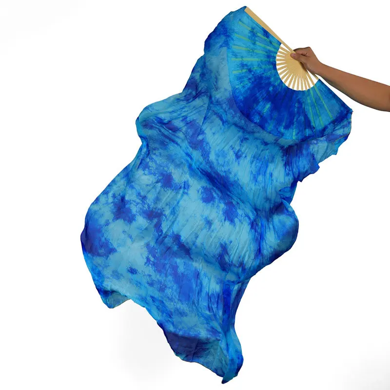 

Hand Fan Belly Dance 180cm Belly Dance Fan Veil 1-pair 100% Real Silk Stage Performance Dance Props Belly Dance Accessories
