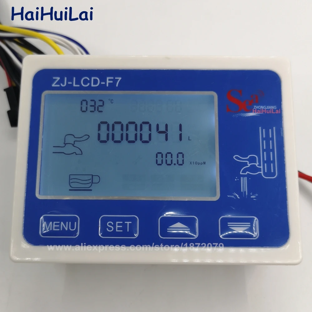 ZJ LCD F7 расходомер контроллер фильтра с цифровым дисплеем ЖК дисплей для водной