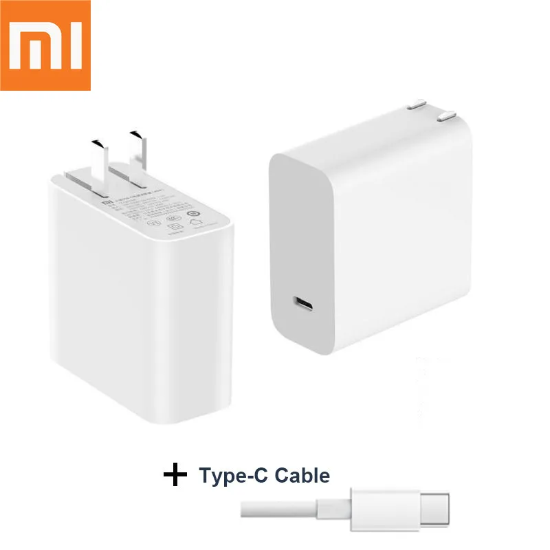 

Original Xiaomi USB-C 45W Quick Charger Output Type C Port USB PD 2.0 QC 3.0 Power adapter Mi laptop air 13.3 12.5 pro 15.6