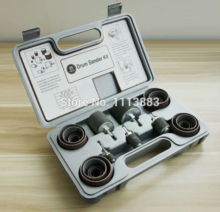 

25 Pieces Drum Sanding Sander Kit Set for Drill Press