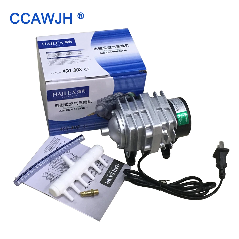 

ACO308 55L/min 30W Electrical Magnetic Air Compressor For Aquarium and Tube Ozone Generator 1pc Starts + Free Shipping