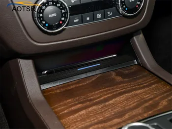 

QI special car wireless charger for Mercedes-Benz GL/GLE/GLS/ML 2015-2019 Fast Wireless Charging Car Phone Holder for iphone