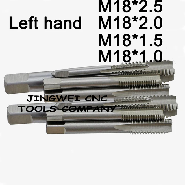 HSS Left Hand Thread tap M18*2.5, M8*2.0, M18*1.5, M18*1.0 left screw