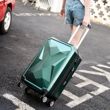 Модный 20/24 дюймов Чехол на колесиках ABS+ PC цветной водонепроницаемый багажный комплект для путешествий Чехол на колесиках
