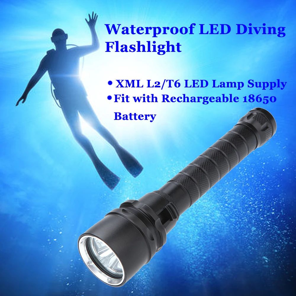Diving Flashlight 10000 Lumens Torch Underwater 5 x L2/T6 LED Flashlight Waterproof Torch Tactical Flashlight Lantern fenix uc30 960 lumens waterproof flashlight handheld led torch