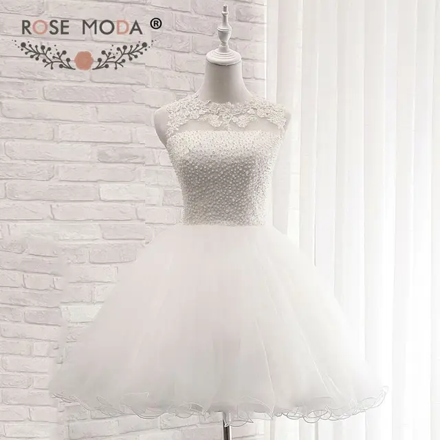 vestido de formatura curto branco