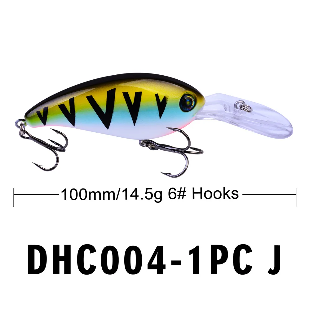 Рыболовные приманки Peche Minnow Shads искусственная приманка воблеры Topwater рыболовные снасти инструменты жесткие приманки Isca Pesca 100 мм 14,5 г - Цвет: J