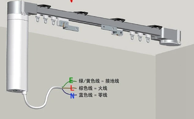 Мотор 220 вольт электрический раздвижная занавеска электрический занавес тихий двигатель пульт дистанционного управления