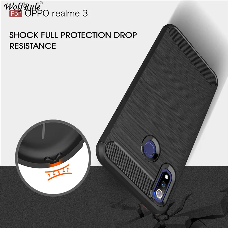 Wolfrule Cover Oppo Realme 3 Case 6.22 Fashion Carbon Fiber Case For Oppo Realme 3 Rubber Silicone Shockproof Case Realme 3 Wolfrule Cover Oppo Realme 3 Case 6.22 Fashion Carbon Fiber Case For Oppo Realme 3 Rubber Silicone Shockproof Case Realme 3