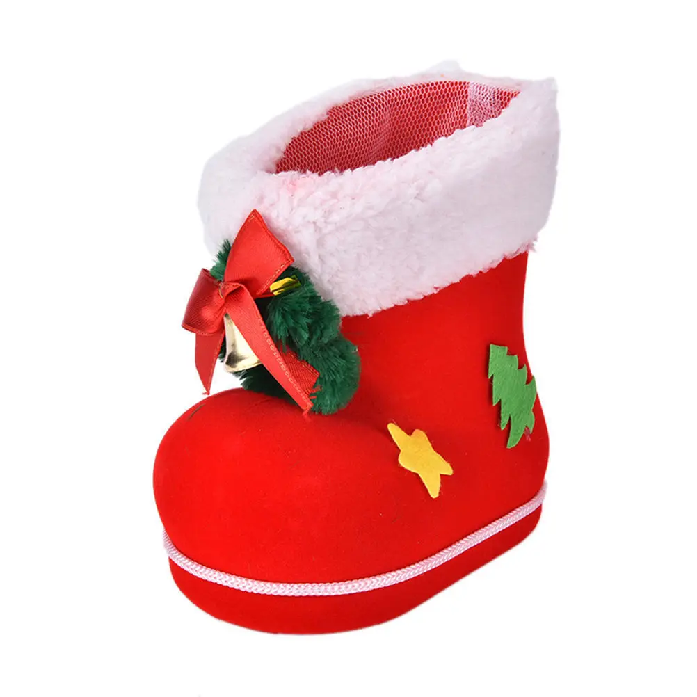 Новинка; Рождественский подарок; флокированные сапоги; яркие носки; Рождественское украшение Санта-Клаус; сумка; 3 стиля; маленькие и средние; большие - Цвет: Medium
