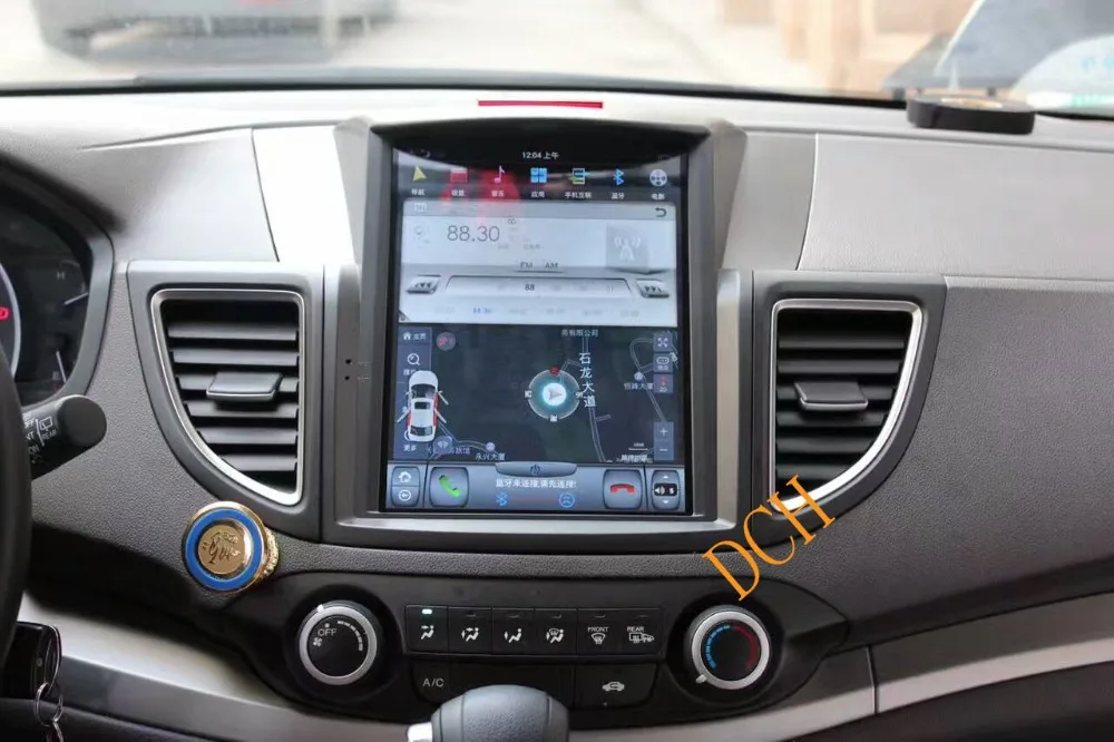 10,4 ''Tesla стиль Android 8,1 Автомобильная dvd-навигационная система плеер для honda CRV C-R-V 2012- px6 carplay Радио Стерео ips медиа