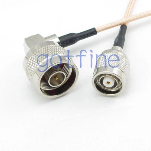 

20inch N male right angle to RP TNC male plug RF adapter connector 50CM Pigtail coaxial jumper cable RG316 extension cord