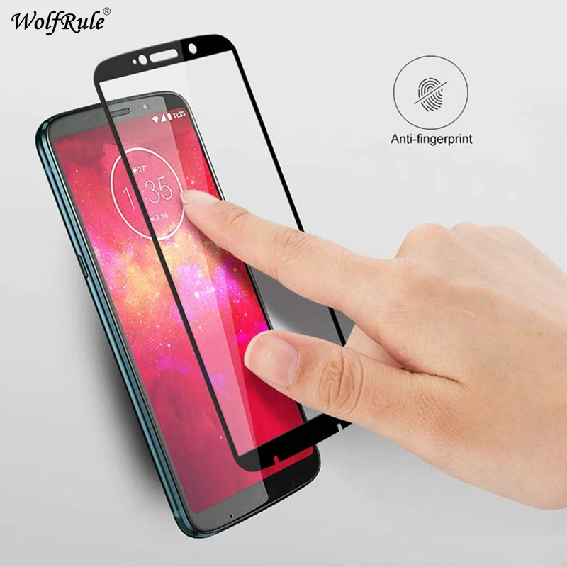 Для стекла Motorola Moto Z3 Play Защитная пленка для экрана из закаленного стеклянная