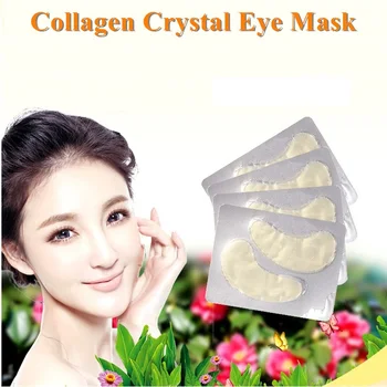 

2pcs=1Pair GoldCrystal Collagen Powder Eye Mask Anti-Aging Eliminates Dark Circles Fine Lines Face Care Eyes Care