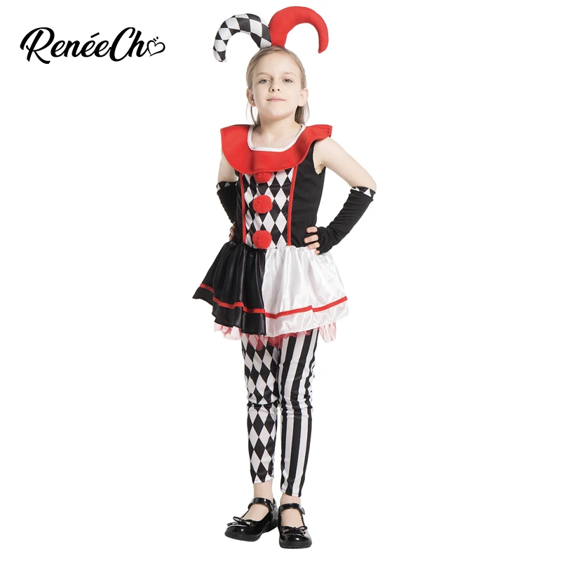 Детский костюм для Хэллоуина Reneecho детский Harley Quinn медового шутера клоуна убийца