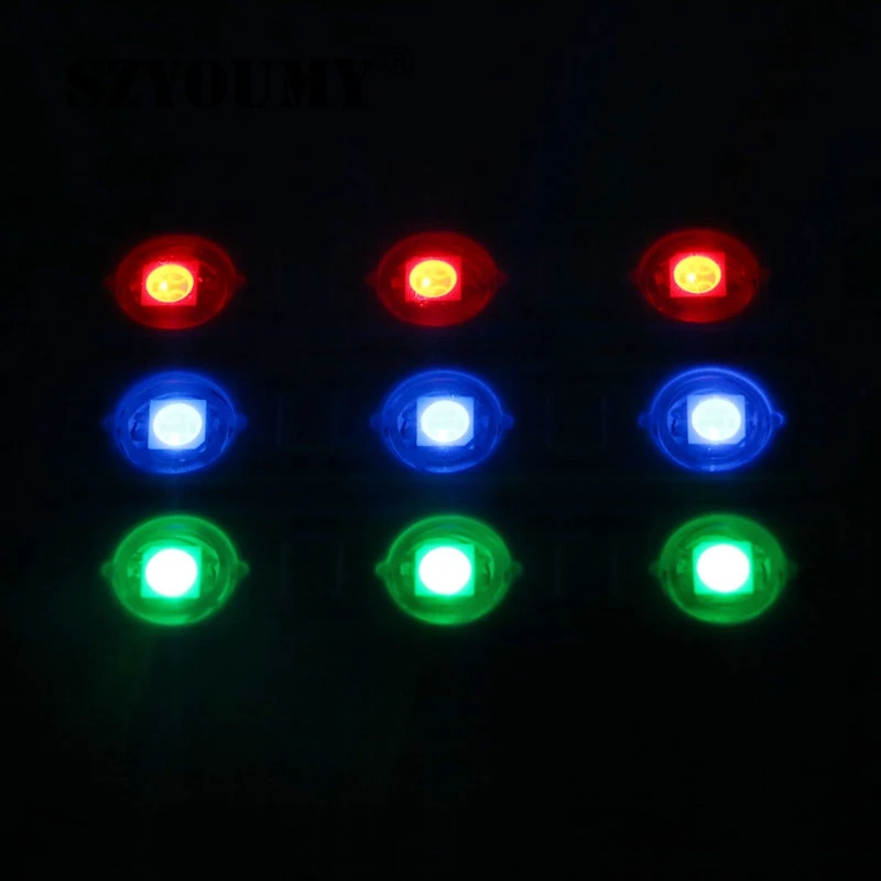 SZYOUMY Новинка 3 светодиода s 5050 SMD RGB светодиодный модуль объектива