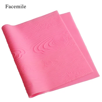 

Tree Bark Texture Silicone Fondant Cake Lace Impression Mat Baking Border For Cupcake Wedding Cake Decoration Tool