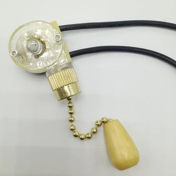 

Lamp Zipper switch 3A wall light ceiling fan switch 2 wire single control pull chain switch 3PCS/Lot free shipping