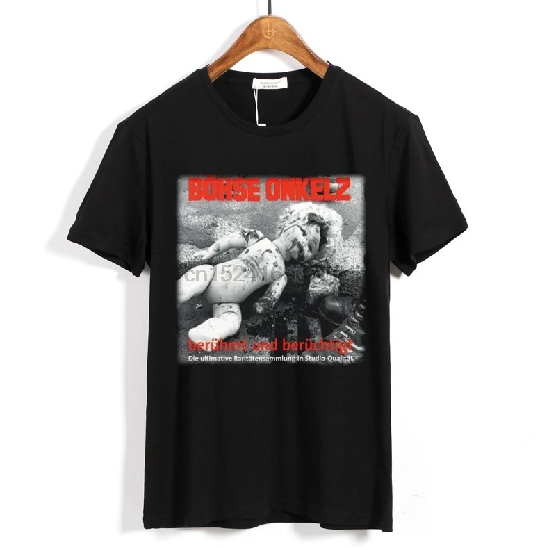 

Bohse Onkelz Men's Fashion T-Shirt Punk Rock Short Sleeve T Shirts Casual Summer Dress Printed Tops