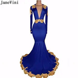 blue and gold bridesmaid dresses