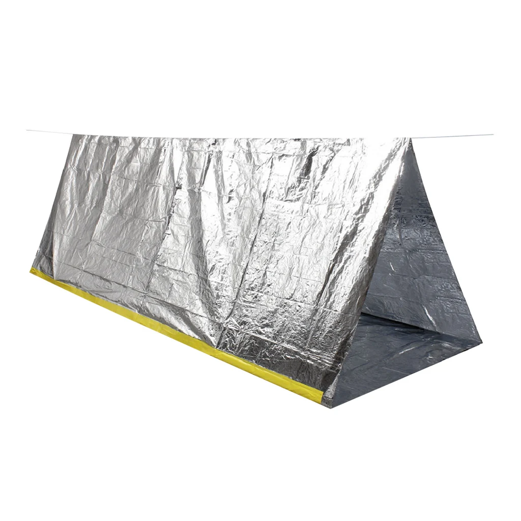 Portable Folding Emergency Camping Shelter Tent Outdoor Survival Camping Shelter Tent for Fishing Camping Hiking 