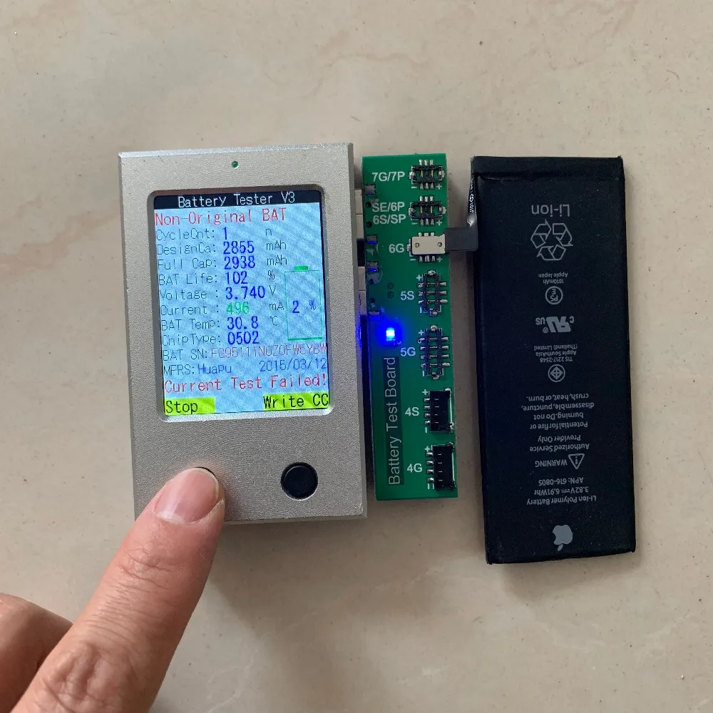 Для iPhone 4 4S 5 5S 6 6s 6p 6sp 7 7p тестер батареи для iPad Mini 1 2 3 Air детектор|Наборы ручных