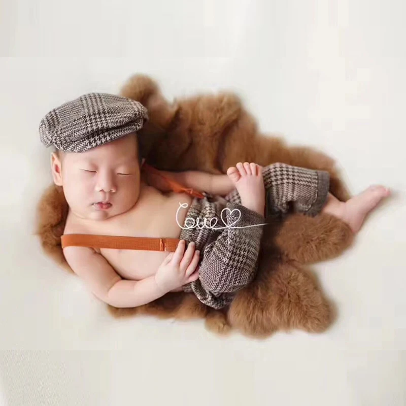 

HOT!Newborn Photography Props Gentleman Hats and Pants Photo Photography Prop Outfit Set Costume Set Newborn Outfits Accessory